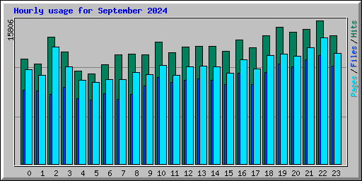 Hourly usage for September 2024