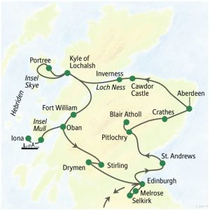 Reise-Route
